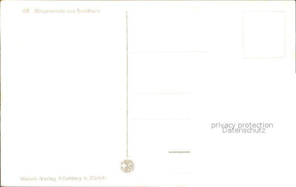 Trachten Schweiz Solothurn Bürgersleute – Bild 2