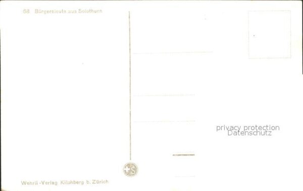 Trachten Schweiz Solothurn Bürgersleute – Bild 2