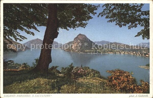 Foto Gaberell J. Nr. 5700 Lugano-Paradiso S. Salvatore