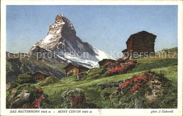 Foto Gaberell J. Nr. 4206 Matterhorn Mont Cervin