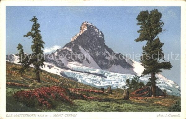 Foto Gaberell J. Nr. 4210 Matterhorn Mont Cervin