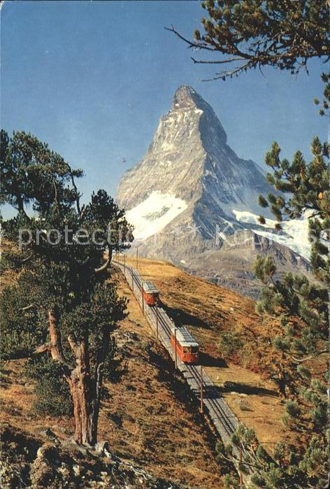 Zahnradbahn Gornergratbahn Zermatt Matterhorn