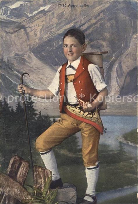 Trachten Schweiz Appenzell Kind Pfeife