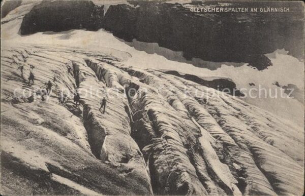 Bergsteigen Klettern Gletscherspalten Glärnisch