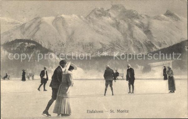 Schlittschuhlaufen Eislaufen St. Moritz