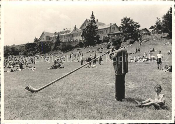 Alphorn Alphornbläser Hotel-Kurhaus Weissenstei