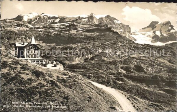 Klausenpass Hotel Klausen Passhöhe mit Clariden Kam