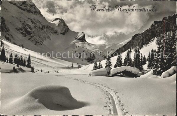 Neujahr Winteridylle Schweiz