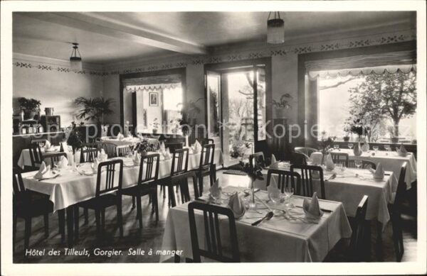 Gorgier Hotel des Tilleuls Salle a manger
