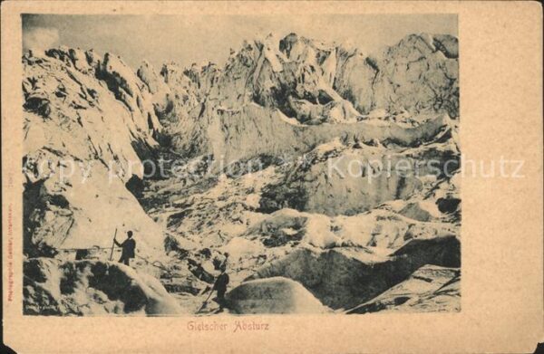 Gletscher Absturz Bergsteiger