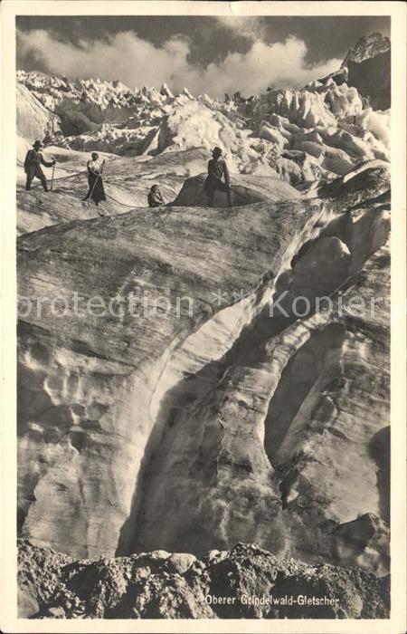 Bergsteigen Klettern Oberer Grindelwald-Gletscher
