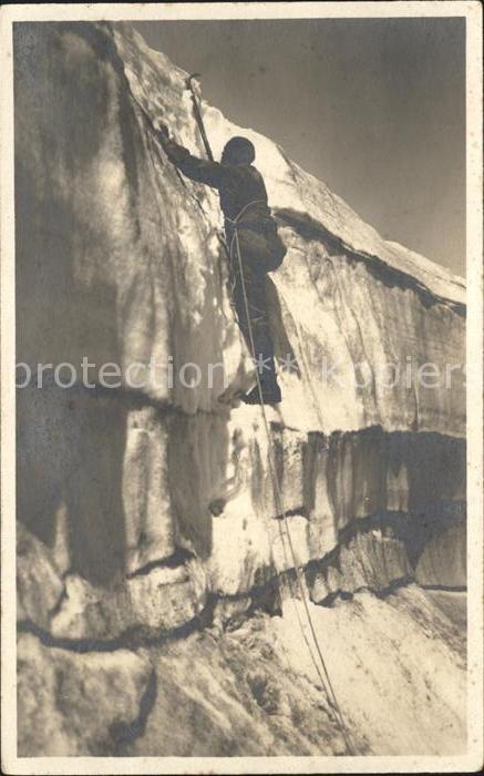 Bergsteigen Klettern Ersteigung Firnwand Gletscher