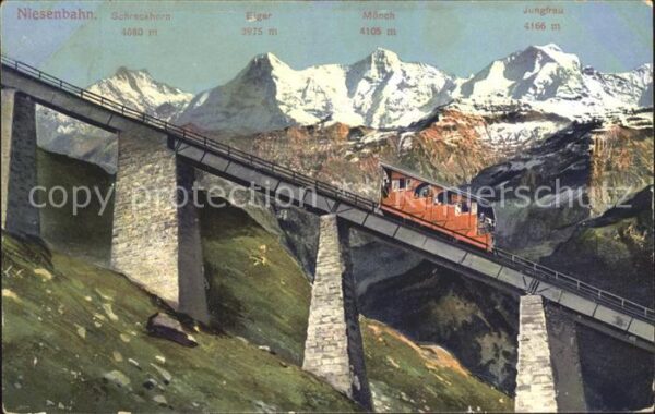 Zahnradbahn Niesenbahn Eiger Mönch Jungfrau