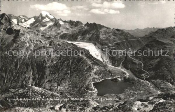 Gletscher Grimselpasshöhe Totensee Rhonegletscher