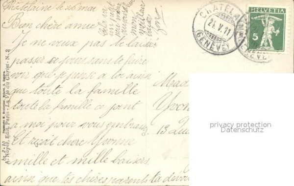 Verlag Noyer (AN Paris) Nr. 101 La Visitation – Bild 2