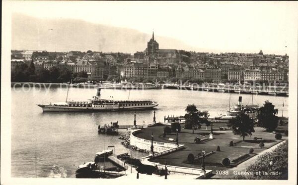 Dampfer Seitenrad La Suisse Geneve La Rade