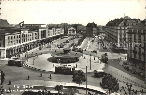 Strassenbahn Geneve Place et Gare de Cornavin