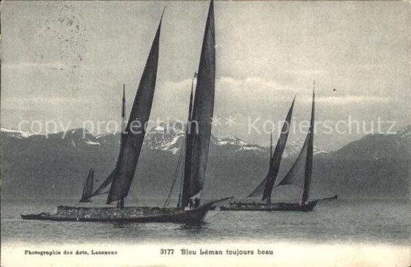 Segelboote Bleu Leman