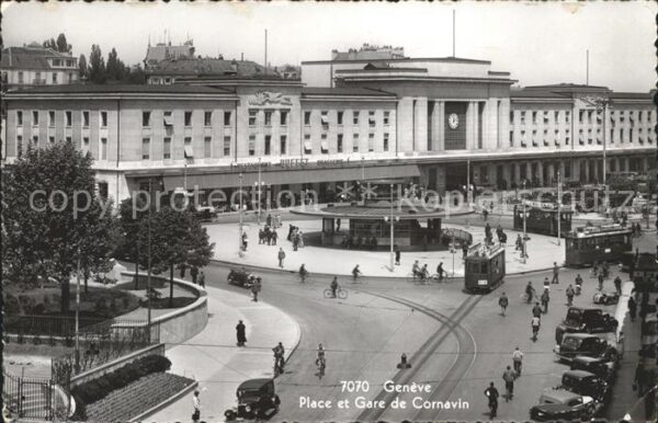 Strassenbahn Geneve Place et Gare de Cornavin