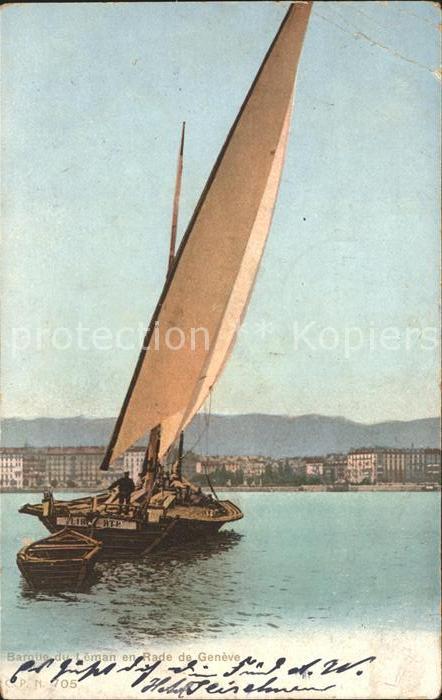 Segelboote Barque du Leman Rade Geneve