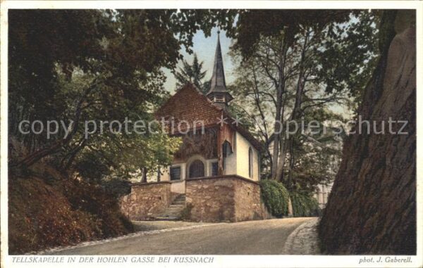 Foto Gaberell J. Nr. 6445 Tellskapelle Hohle Gasse Küssnacht