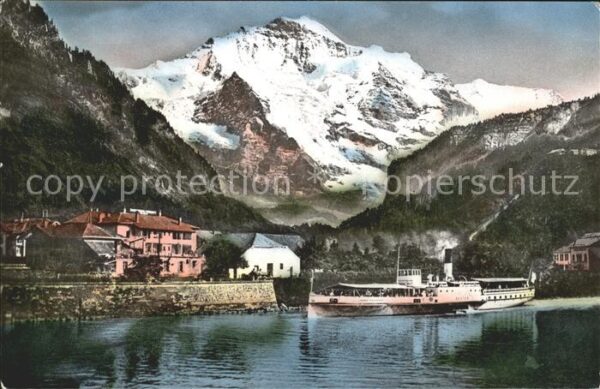 Dampfer Seitenrad Beatus Interlaken Schiffstation