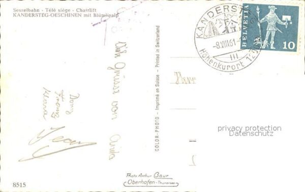 Sessellift Kandersteg-Oeschinen Blümlisalp – Bild 2