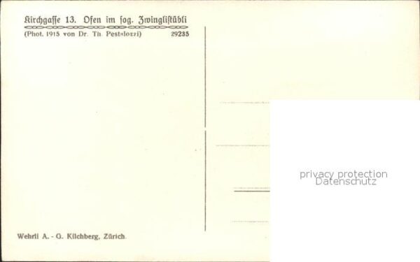 Kachelofen Haus zur Schulei Zürich Zwinglistübli – Bild 2