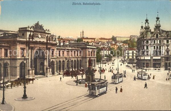 Strassenbahn Zürich Bahnhofplatz