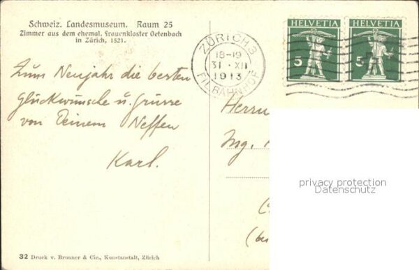 Kachelofen Gothisches Zimmer Frauenkloster Oetenba – Bild 2