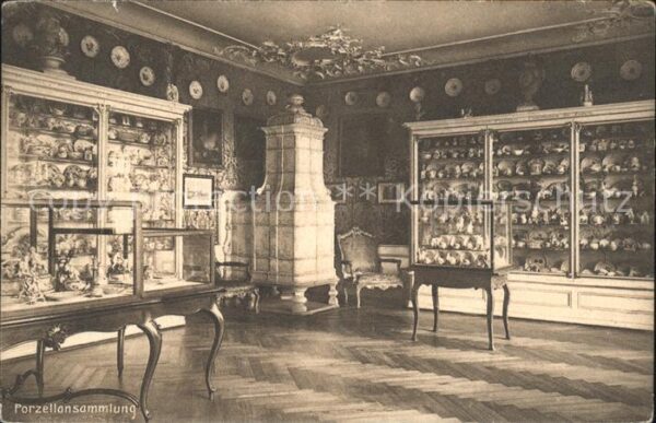 Kachelofen Porzellansammlung Rokokozimmer Zürcher