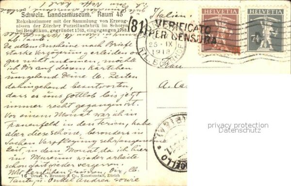 Kachelofen Porzellansammlung Rokokozimmer Zürcher – Bild 2