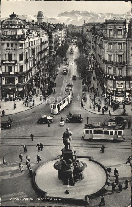 Strassenbahn Zürich Bahnhofstrasse