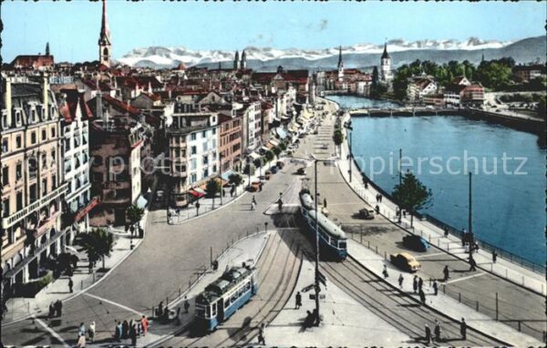 Strassenbahn Limmatquai Zürich