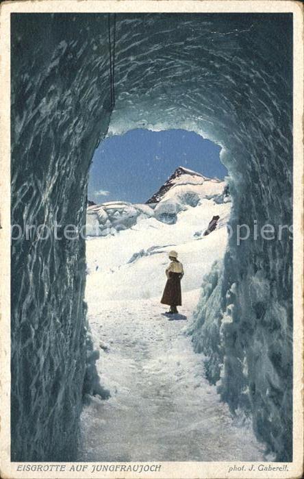 Foto Gaberell J. Nr. 4235 Eisgrotte Jungfraujoch