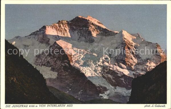 Foto Gaberell J. Nr. 9986 Jungfrau