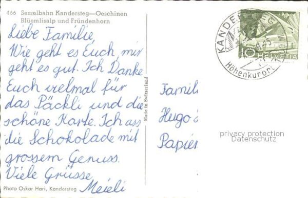 Sessellift Kandersteg-Oeschinen Blüemlisalp Fründe – Bild 2
