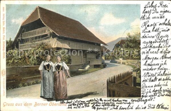 Trachten Schweiz Berner Oberland Bauernhaus