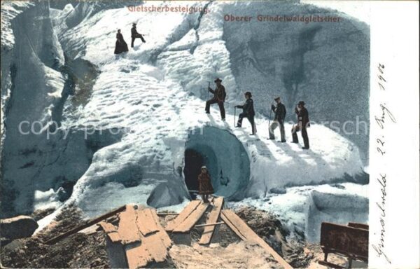 Bergsteigen Klettern Oberer Grindelwaldgletscher