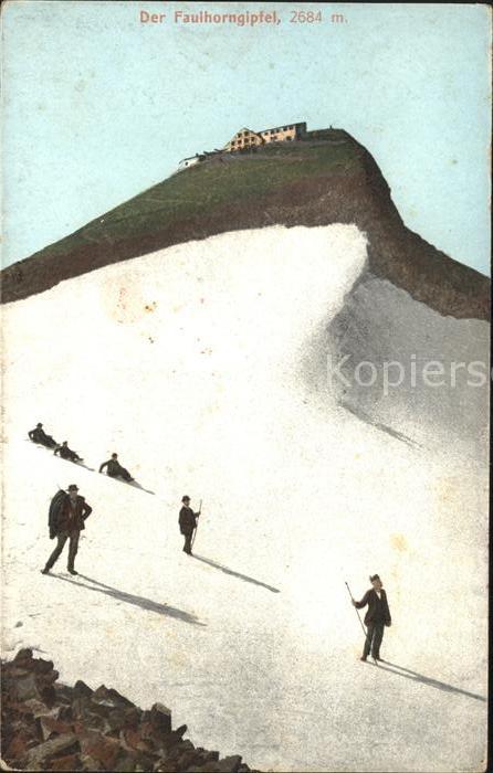 Bergsteigen Klettern Faulhorngipfel