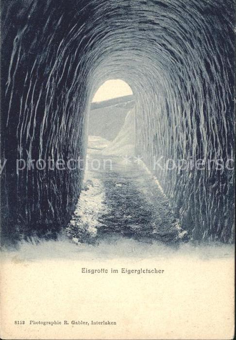 Gletscher Eisgrotte Eigergletscher
