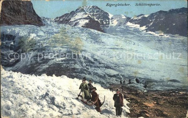Schlitten Schnee Eigergletscher