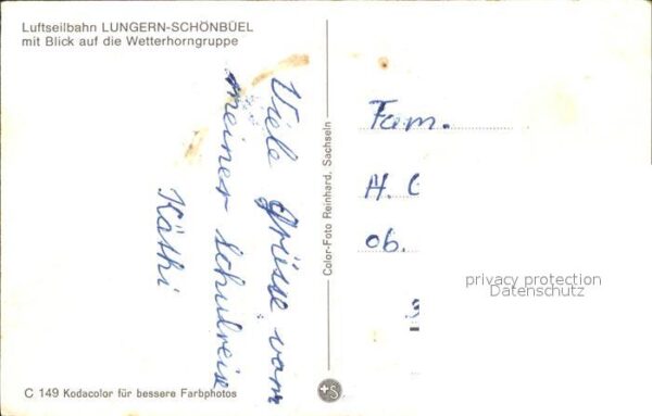 Seilbahn Lungern-Schönbüel Wetterhorngruppe – Bild 2