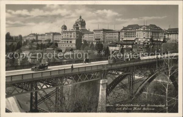 Strassenbahn Bern Kirchenfeldbrücke Bundespalast Pal
