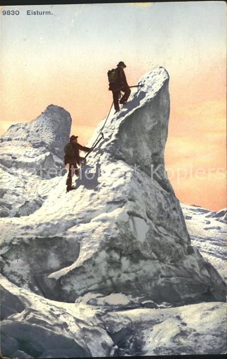 Bergsteigen Klettern Eisturm Gletscher
