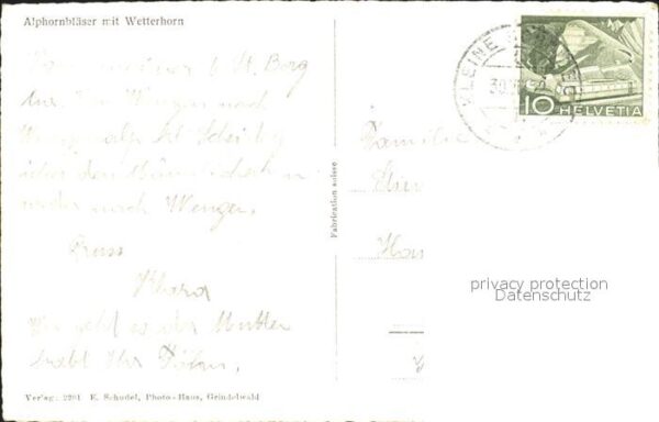 Alphorn Alphornbläser Wetterhorn – Bild 2