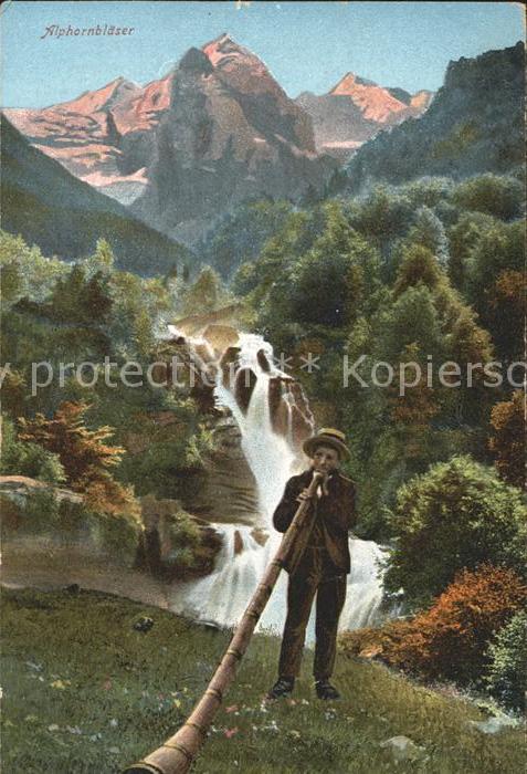 Alphorn Alphornbläser Wasserquelle