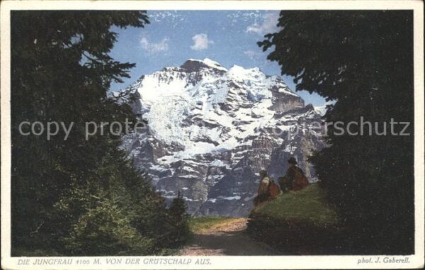 Foto Gaberell J. Nr. 1940 Jungfrau Grütschalp
