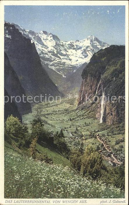 Foto Gaberell J. Nr. 2746 Lauterbrunnental