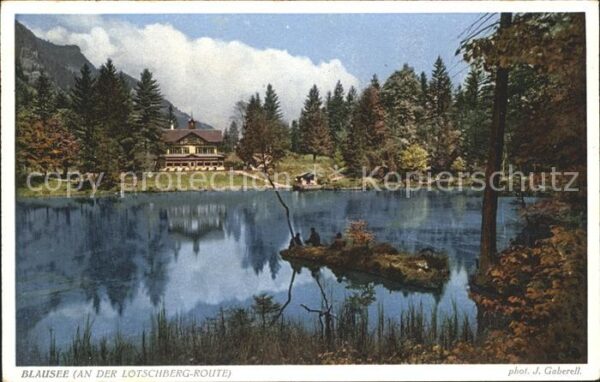 Foto Gaberell J. Nr. 9401 Blausee Lötschberg-Route